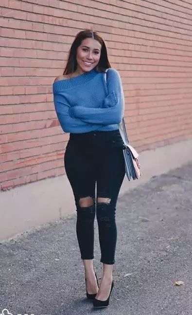 穿搭｜一字肩毛衣－春日里的小心机