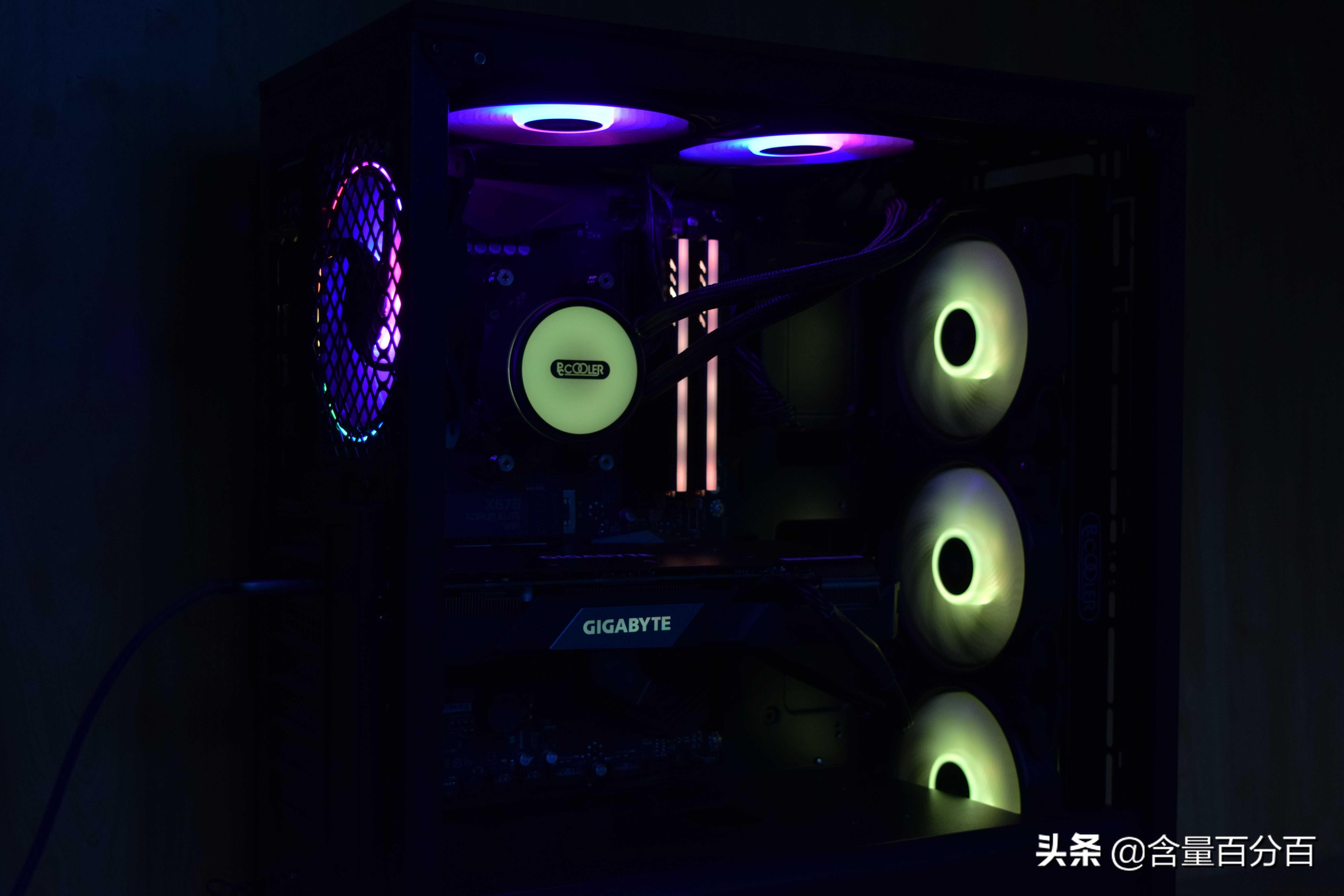 九州风神玄冰50机箱,九州风神玄冰500argb装机效果