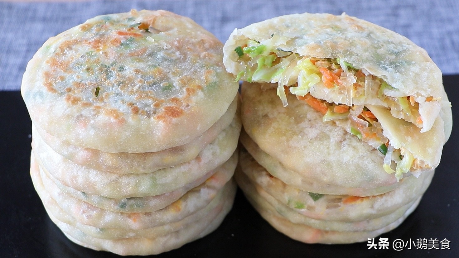 烙饼的关键是和面的时候放油,家常烙饼怎么和面又软又好吃