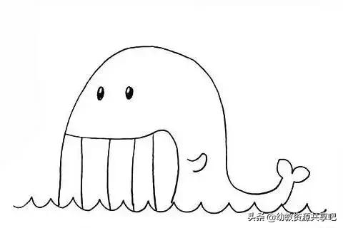 100个海洋动物简笔画彩色,海洋动物简笔画大全简单又漂亮