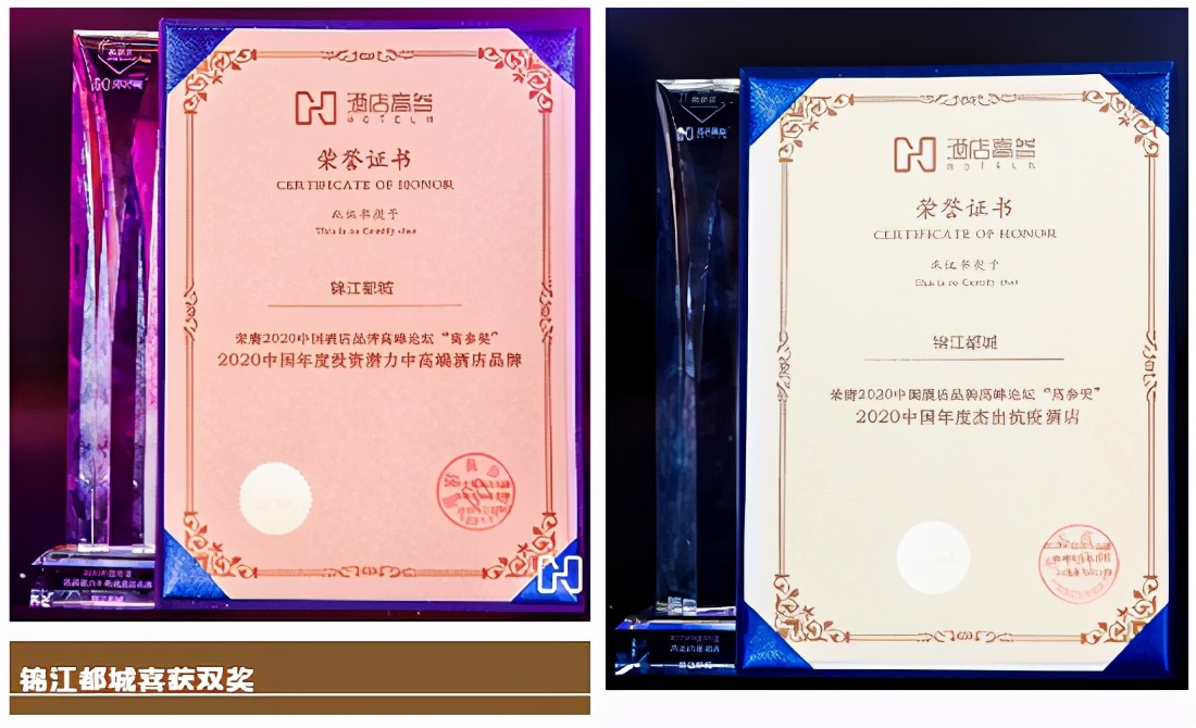 绽放文旅魅力锦江都城荣获酒店高参两项大奖