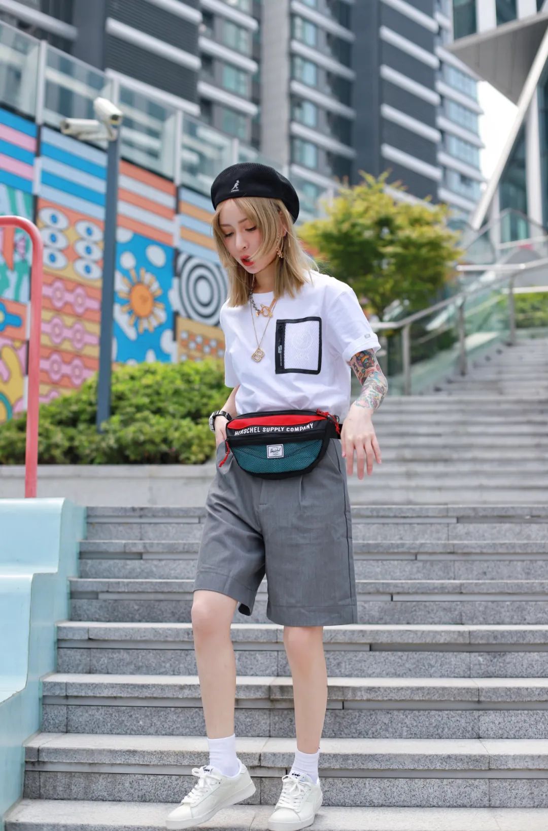 时尚穿搭腰包推荐,白色腰包女款迷你配饰