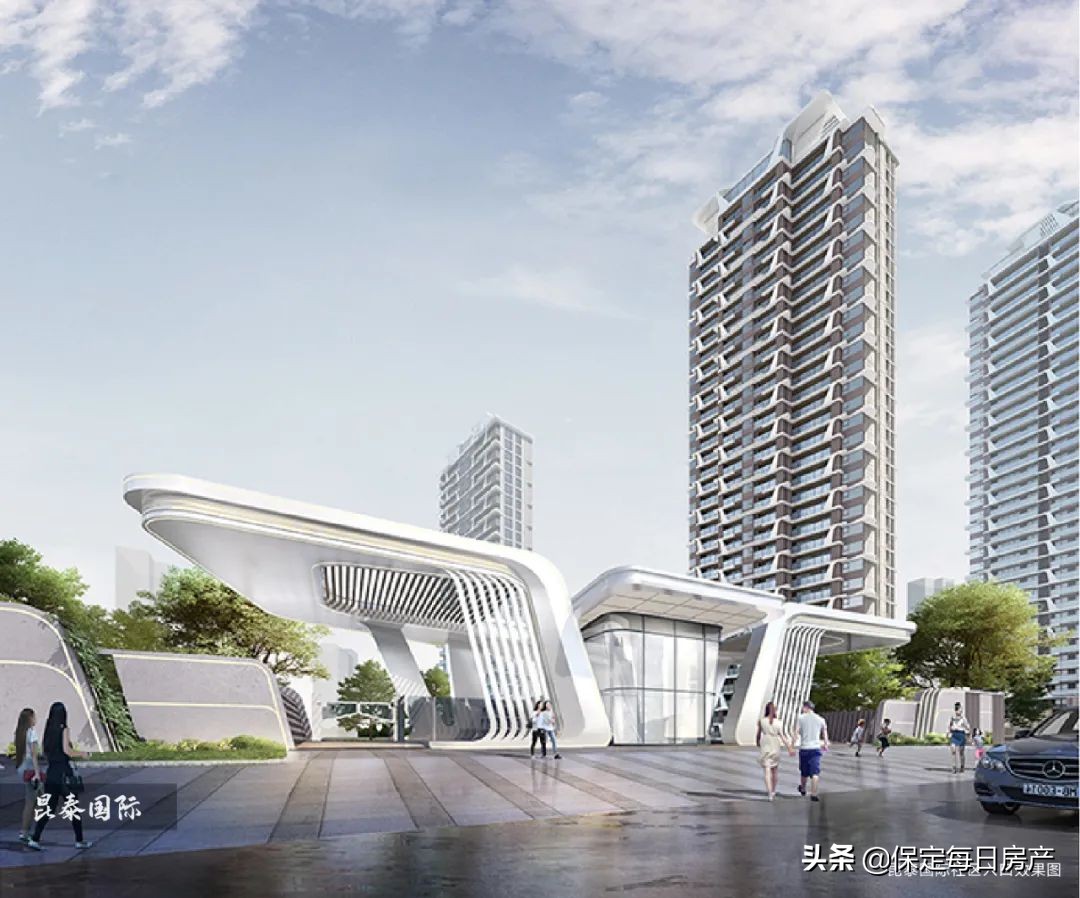 保定昆泰国际效果图,保定昆泰国际进展