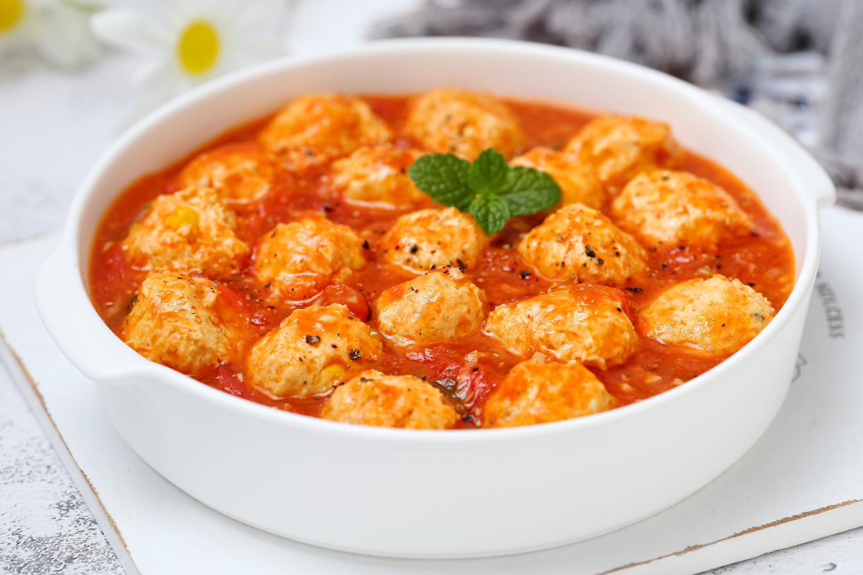 减脂鸡肉丸子怎么做才滑嫩,减脂鸡肉丸子汤做法