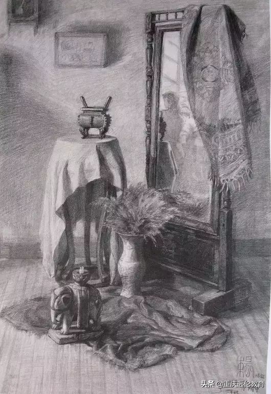 中央美术学院素描静物高分卷,中央美术学院素描精品视频