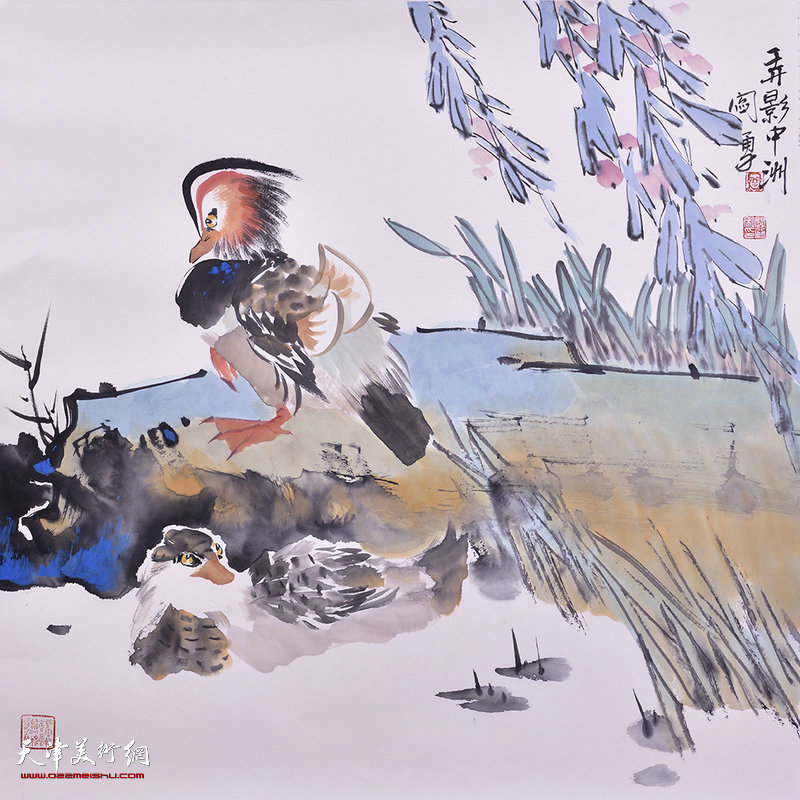 天津市青年山水画家闫勇,天津画家闫勇作品