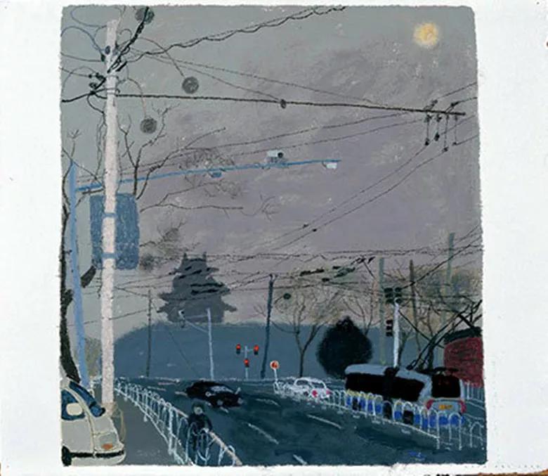 市井气息人间烟火油画,央美美术作品油画