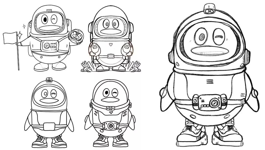 腾讯qq企鹅的变化,qq企鹅10年变化