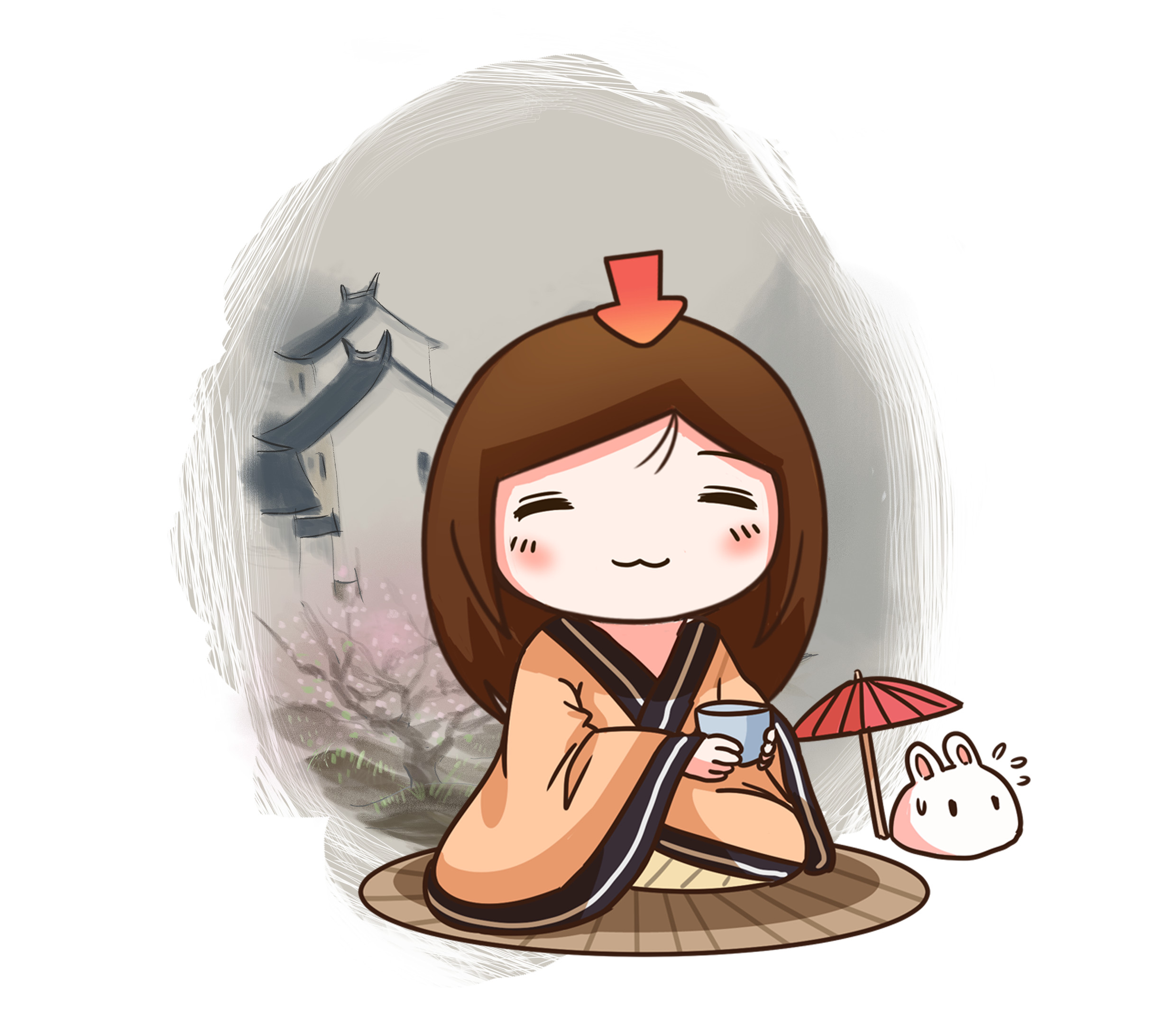 好不容易逃过广东早茶的诱惑，却在扬州早茶中胖成球（菲李漫画）