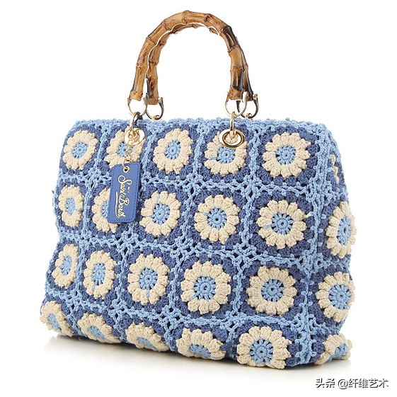 夏天适合女生背的钩针包包,给你推荐一款漂亮的钩针包包