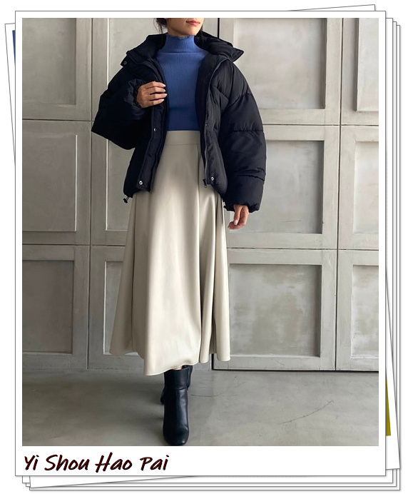 皮夹克皮裙穿搭,皮夹克里搭配的裙子