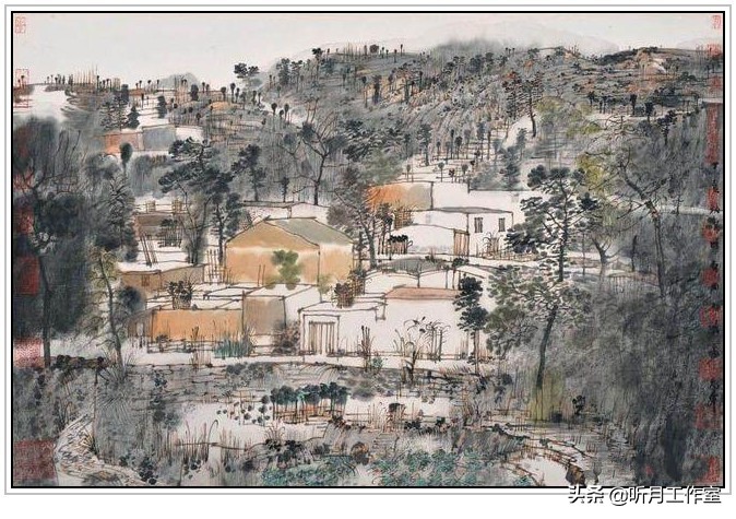 卢禹舜中国画欣赏,卢禹舜先生山水画创作