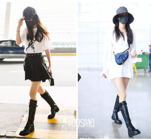 过膝靴时尚潮流,适合春天穿的长筒过膝靴