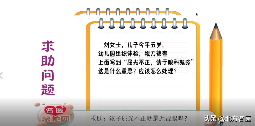 【名医帮忙团】——幼儿园检查视力，孩子屈光不正，是近视眼吗？