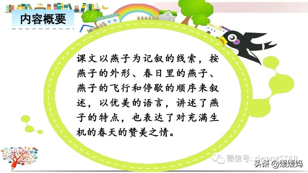 三年级下册燕子1到3自然段背诵,部编教材三年级下册语文2燕子