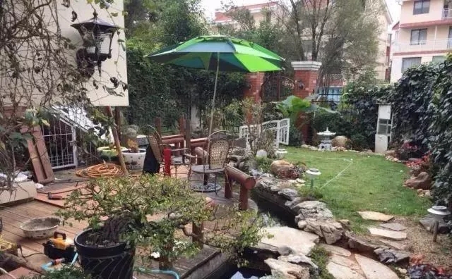 庭院锦鲤鱼池过滤改造,小院锦鲤鱼池建造过程