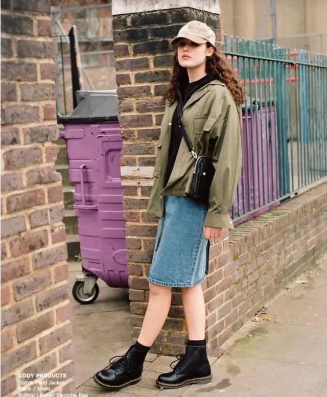 秋冬马丁靴显高显瘦穿搭技巧,短腿粗腿穿马丁靴