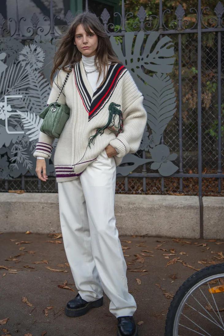 jennie同款提花高领毛衣,jennie同款开衫毛衣