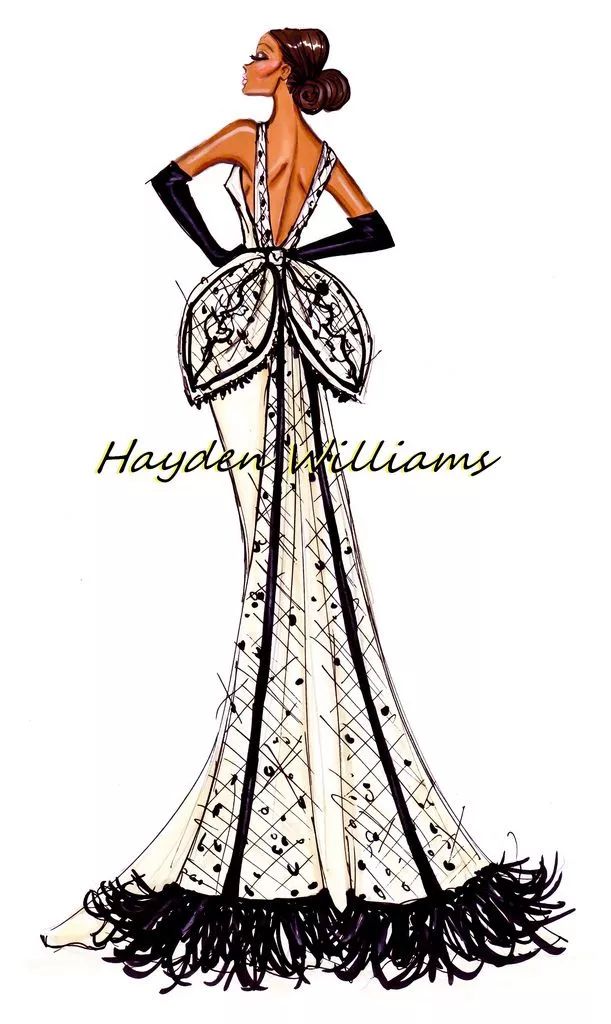设计稿晚礼服,设计礼服手稿图洛丽塔