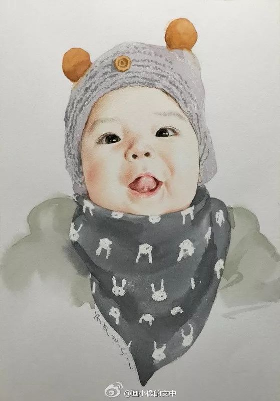 比起打印画，美院毕业的他，笔下这种彩铅水彩画才好看哭了~