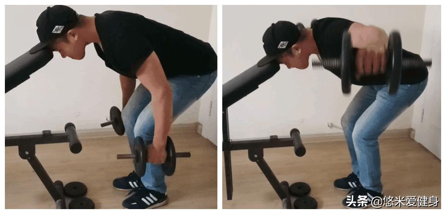 肩部圆肩训练动作哑铃,锻炼肩膀三角肌的哑铃训练动作