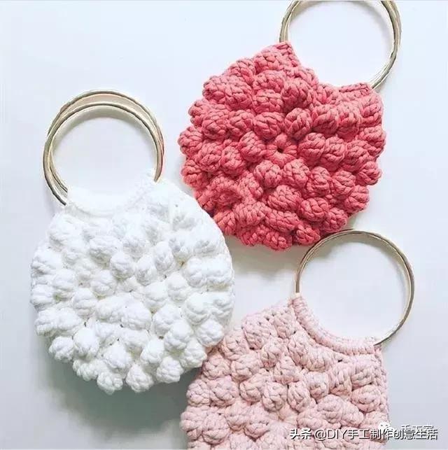 简单易学的编织包包教程,教程手工编织包包夏天大容量