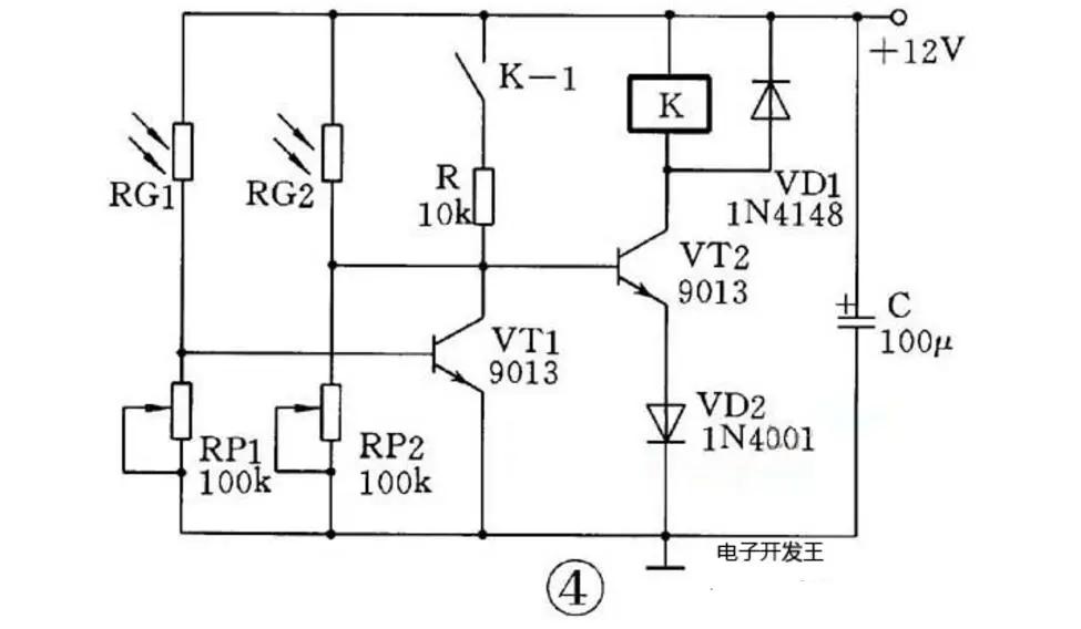 三极管光电开关原理,三极管光控开关