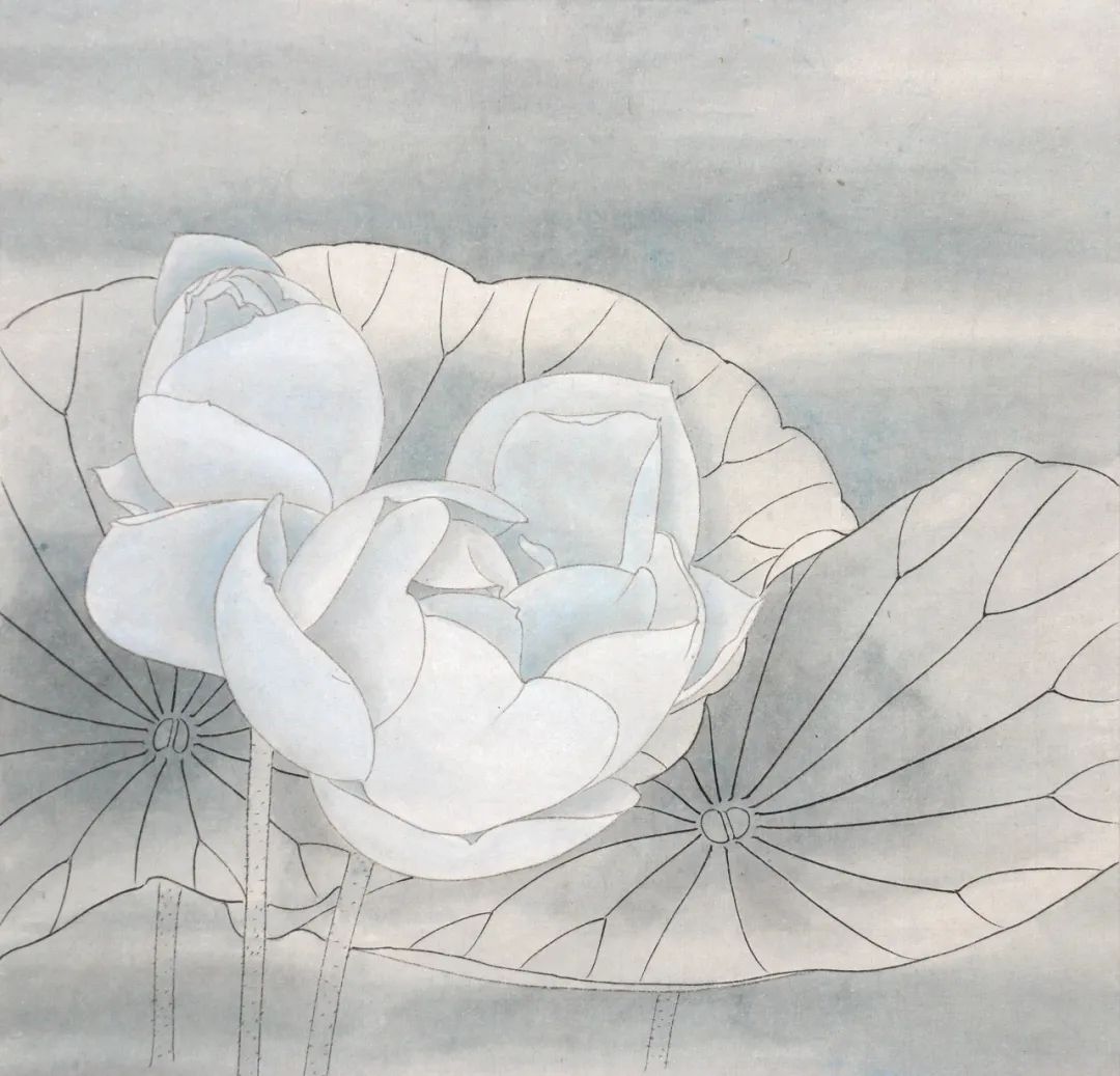 荷花手绘技巧,荷花绘步骤