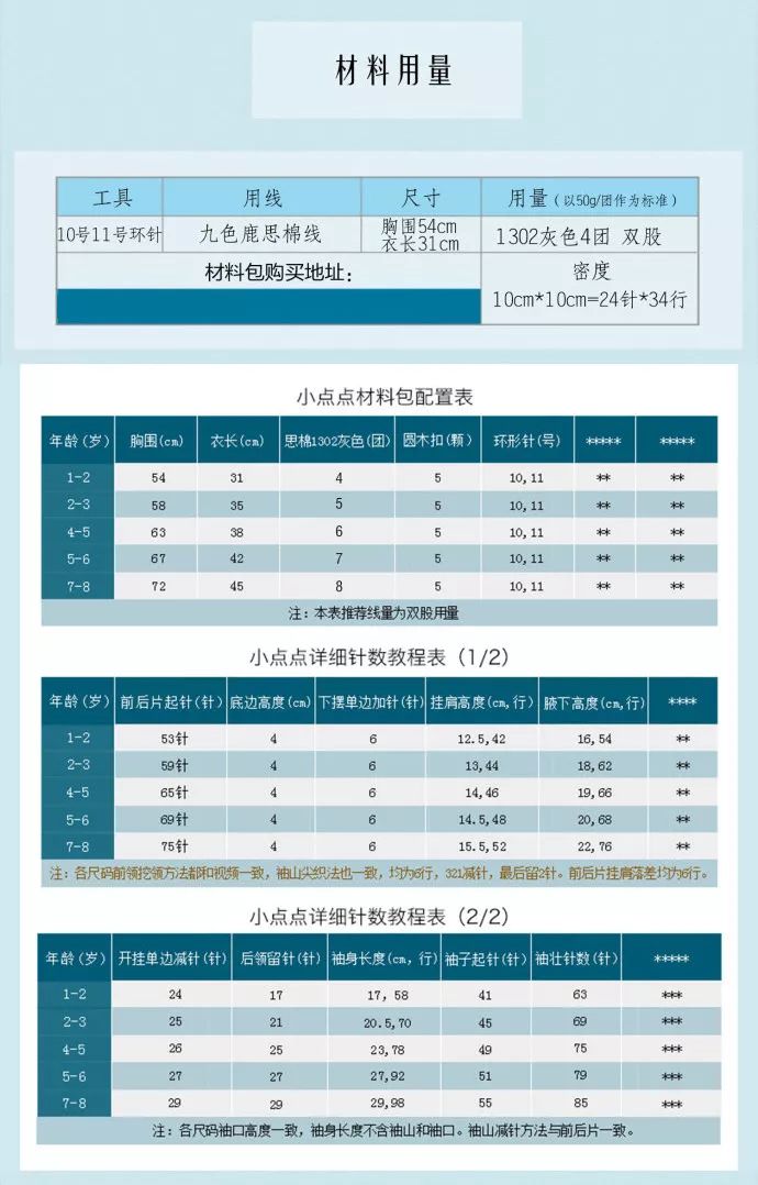 6-12岁男童粗棒针毛衣编织图解,达西妈妈0-3岁婴儿开衫毛衣图解
