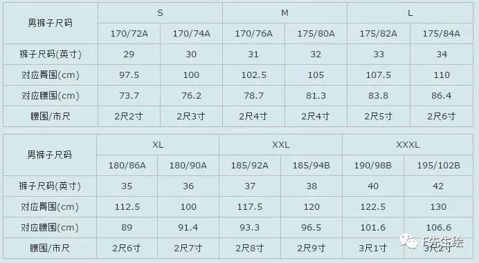 m码的上衣标准尺码对照表,服装号型标准尺码表5xl