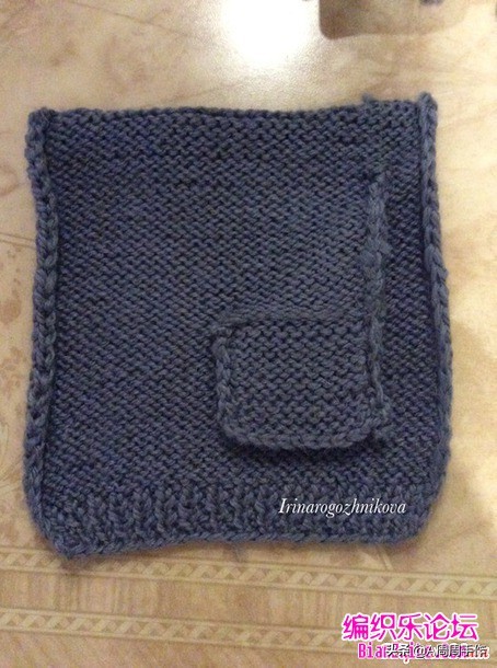 手编毛衣口袋针法,最简单棒针开口袋教程