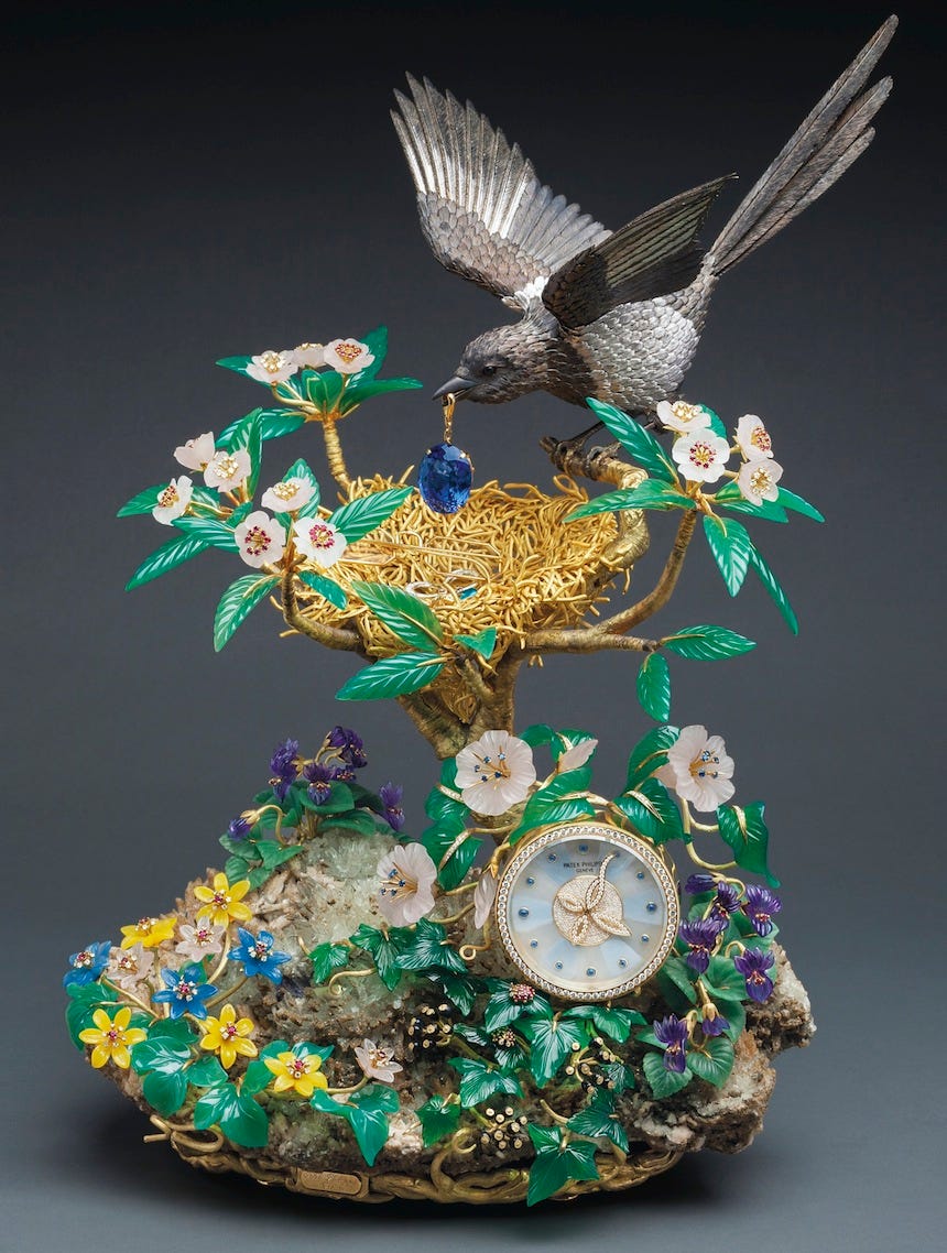 百达翡丽18k金人物浮雕女士怀表,百达翡丽henrygraves超复杂功能怀表