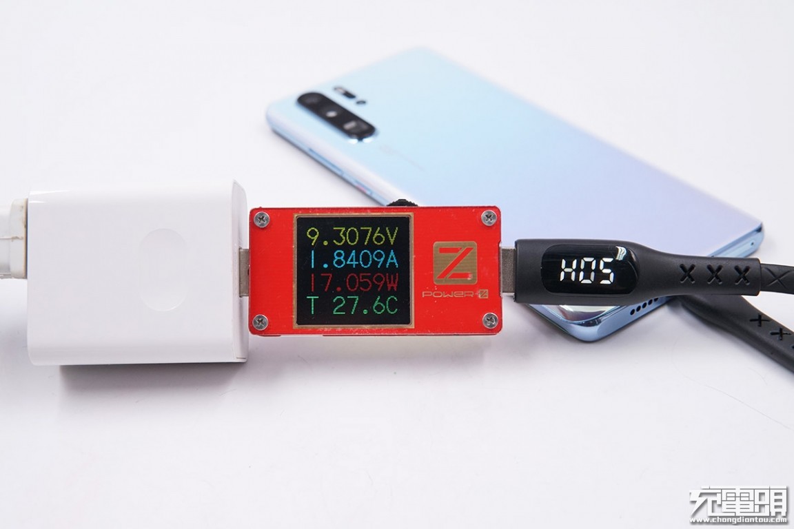 c口快充数据线拆解,加粗快充可自动断电数据线测评