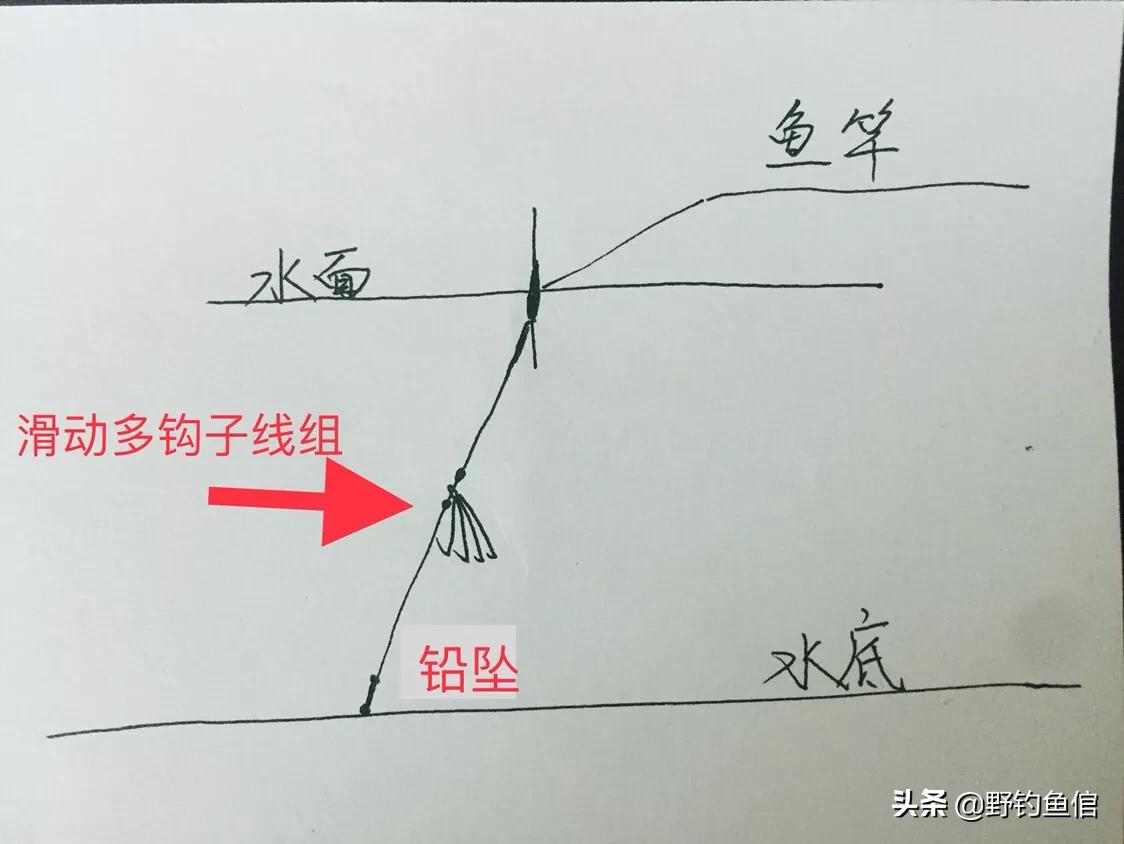 最简单的双铅钓法图解,传统钓双铅钓法图片