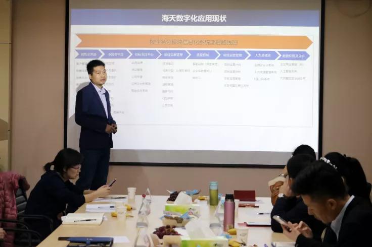 热烈欢迎逸臣、卓信公司领导一行莅临海天交流学习