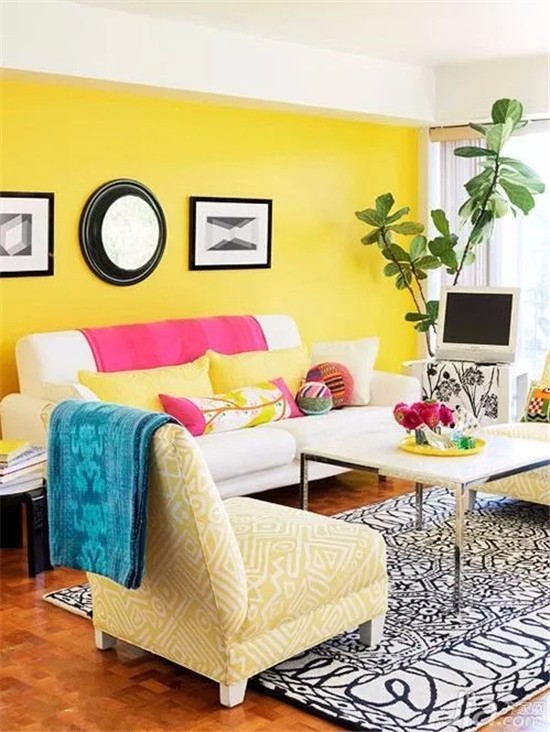 5种全新沙发墙配色方案让你心情美美哒