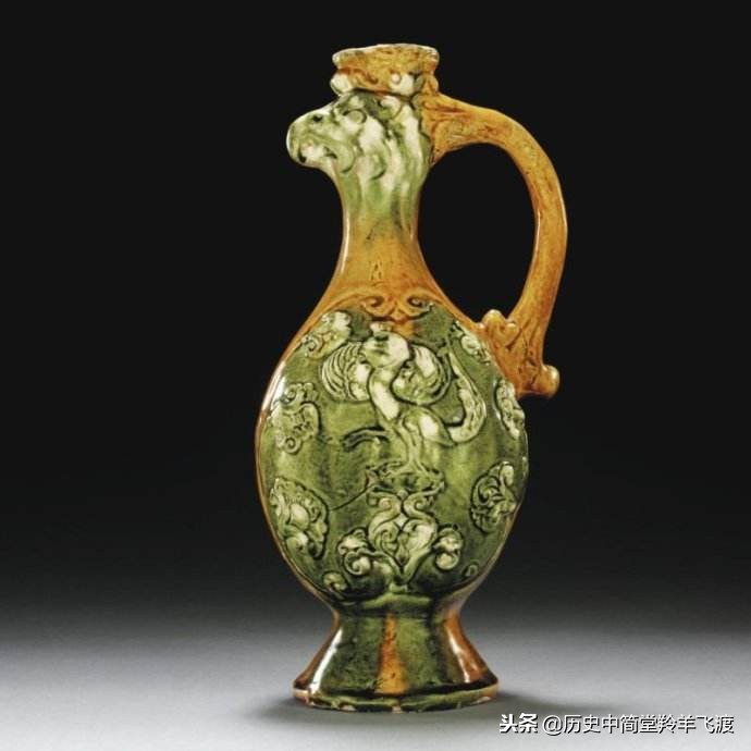 走进洛阳博物馆那些国家宝藏珍品*物文**(3)褐釉白斑龙柄执壶