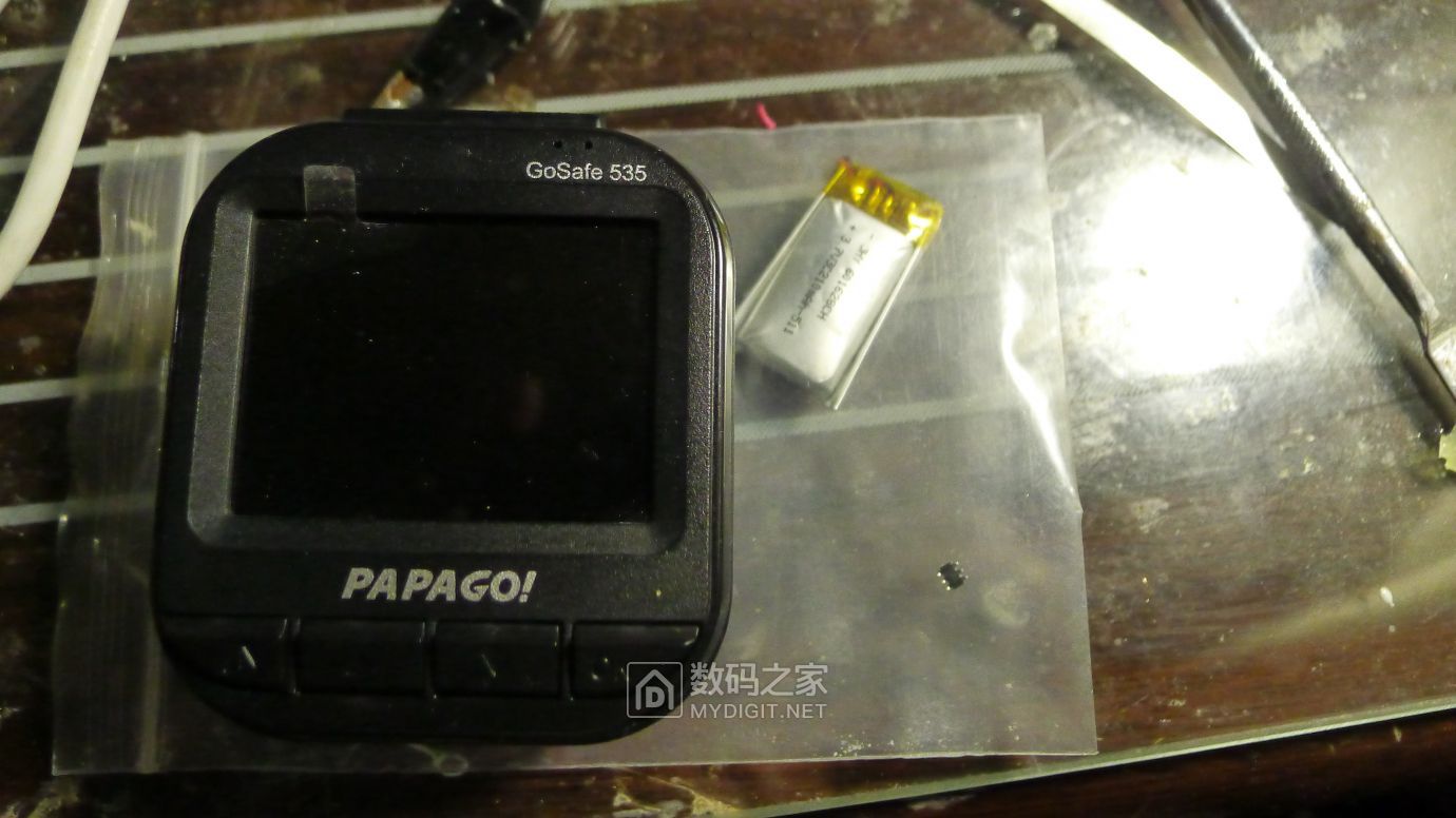 PAPAGO！GoSafe535行车记录仪拆解+电源接反故障维修