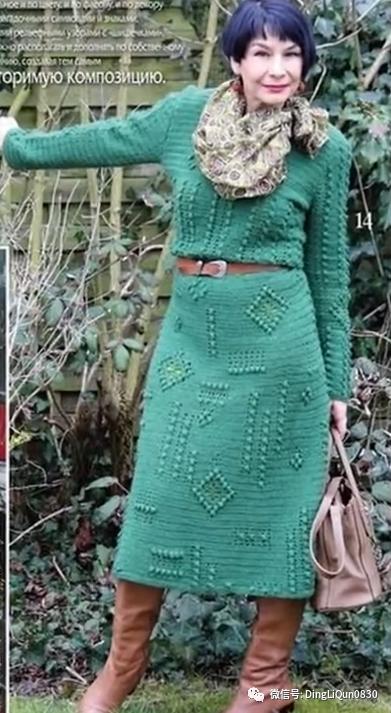 中老年人女冬季针织衫教程,针织中老年女装新款