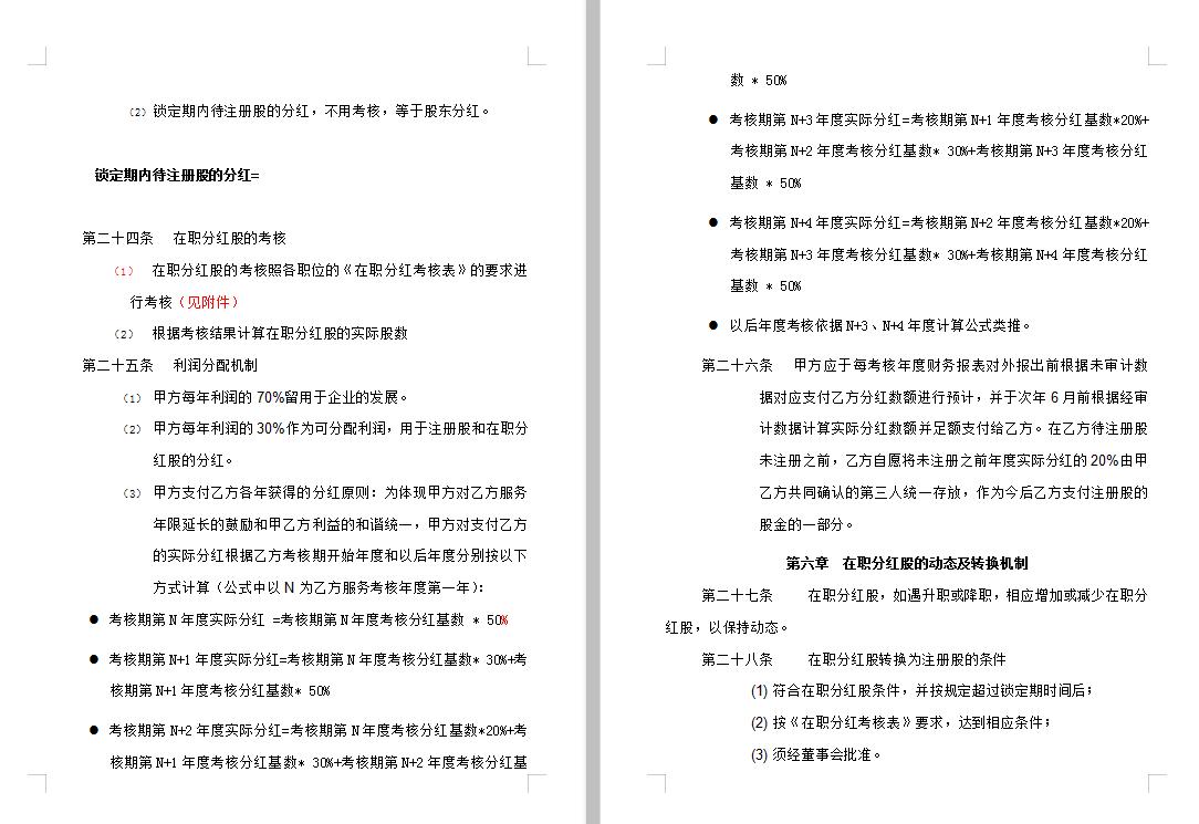 简易股权分配协议书范本,公司股权分配协议