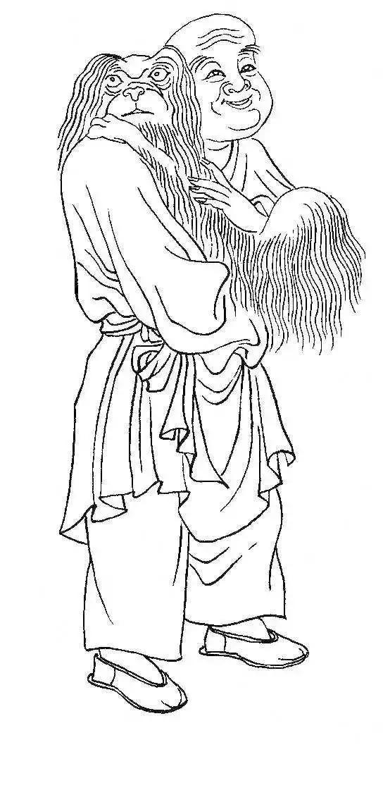 白描佛像线稿图片大全,白描佛像画法图片大全