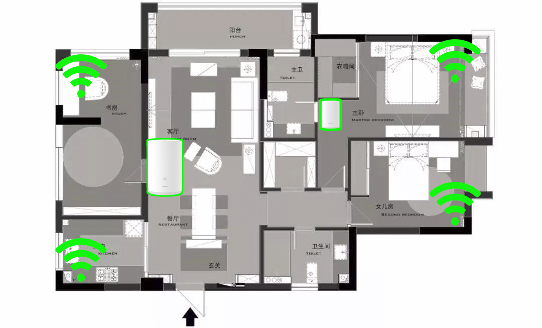 华为智能子母路由器测评,华为全屋智能wifi子母路由