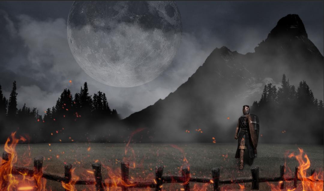 ps游戏角色场景合成教程,教你用ps合成创意战场