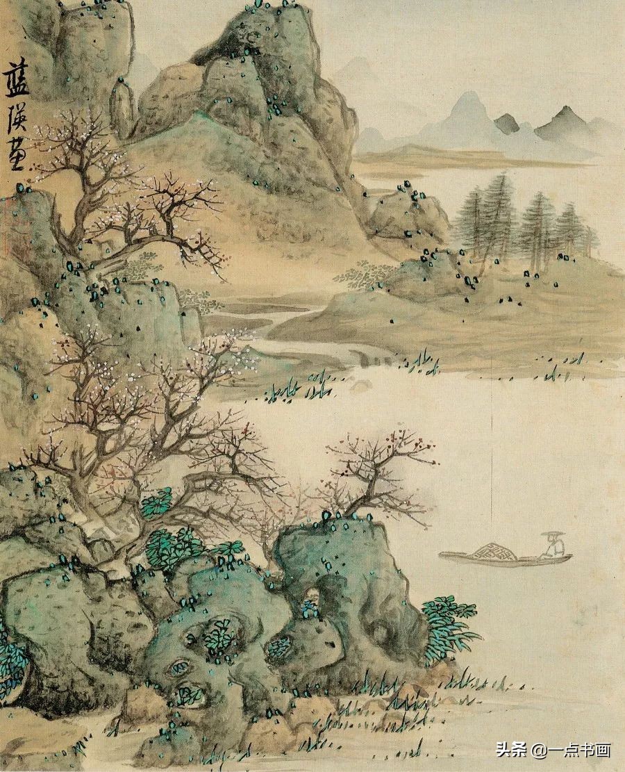 明画家蓝瑛溪山幽居图,明蓝瑛山水画全集