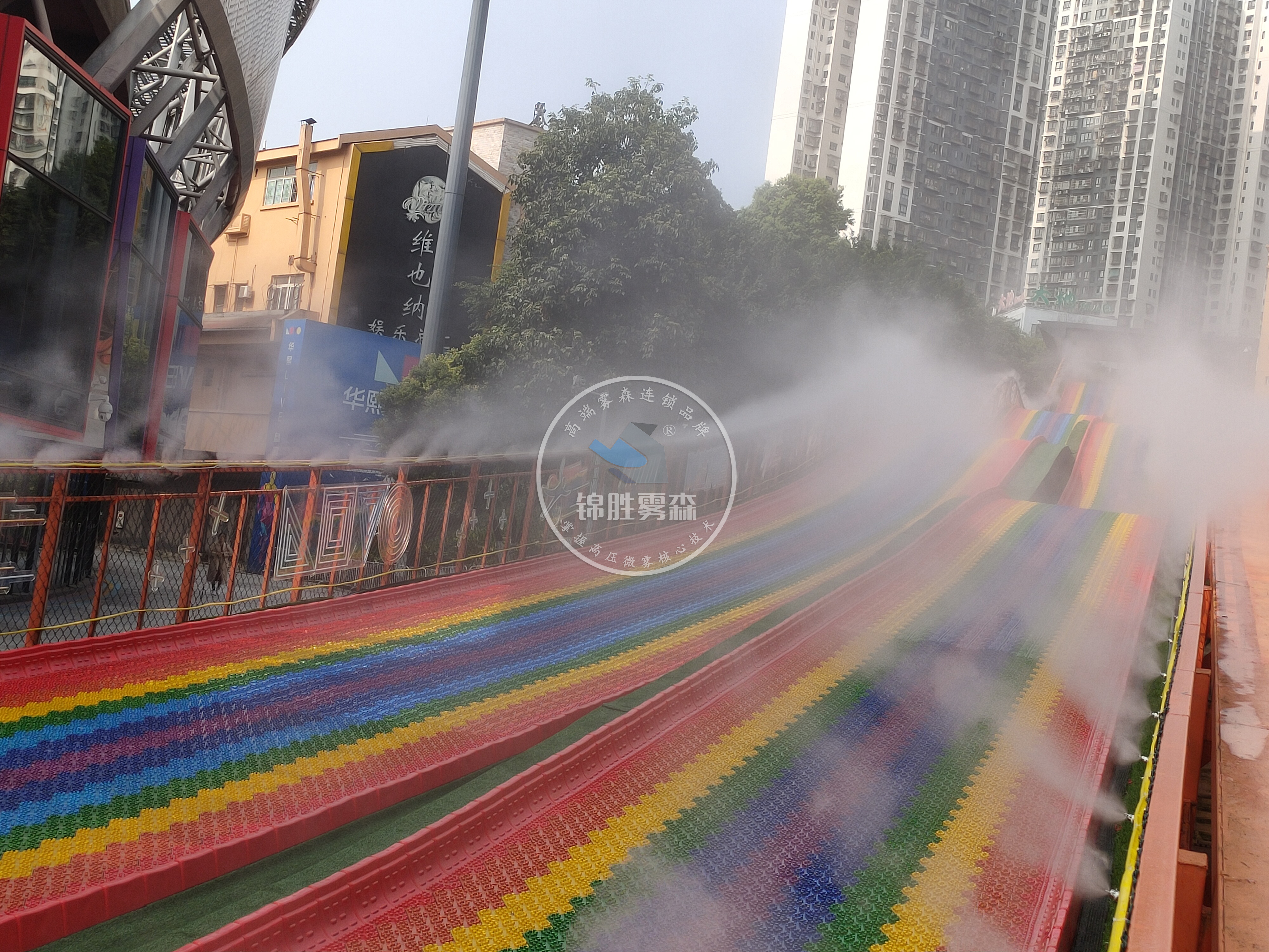 人造雾降尘喷雾系统,成都锦胜雾森人造雾设备厂家