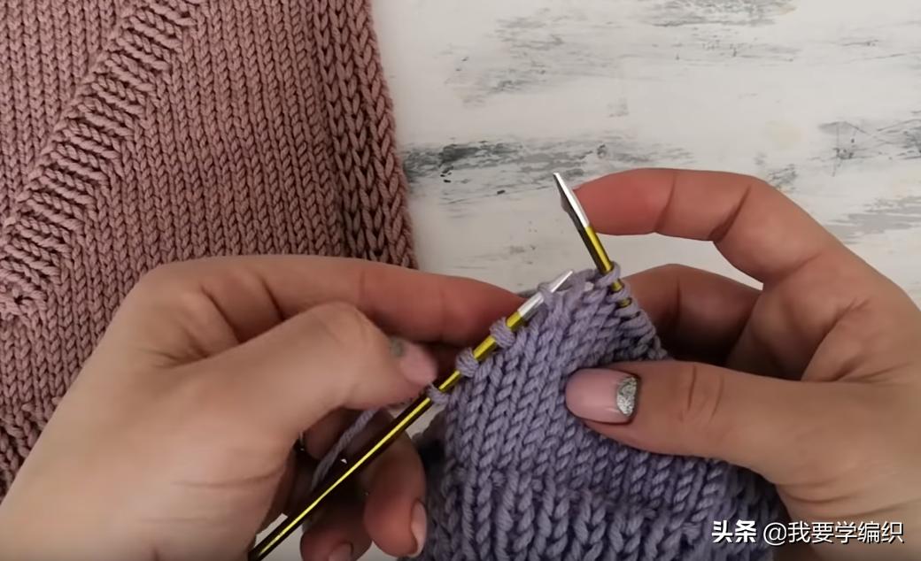 从下往上织暗口袋怎样编织,织口袋的教程