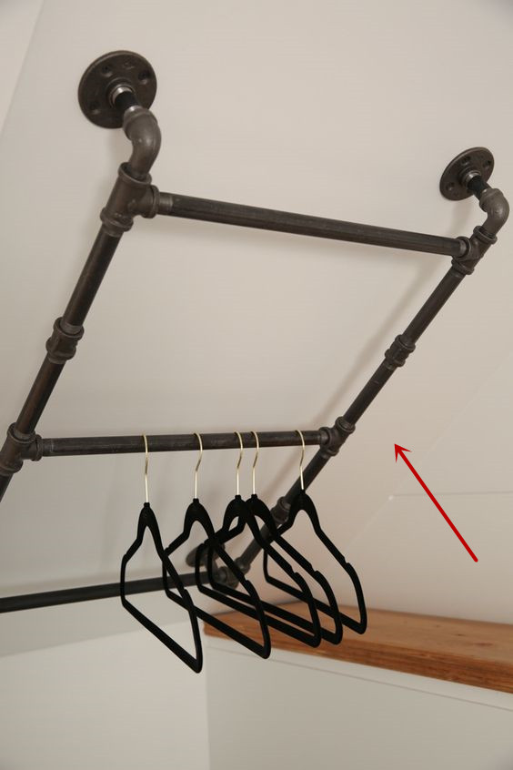 斜面屋顶做衣架,斜面墙改造衣架