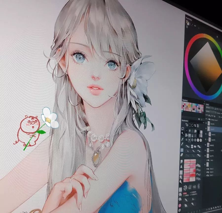 大佬画动漫人物仙气十足手绘,大佬画的古风图手绘