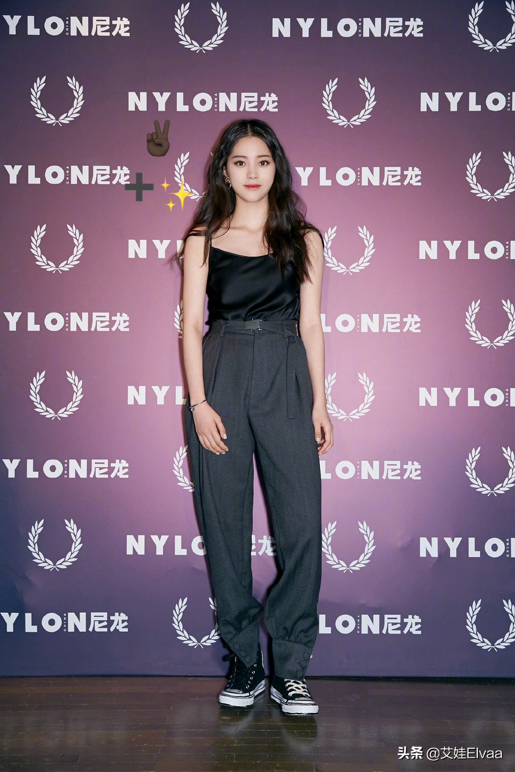 欧阳娜娜同款匡威高帮,欧阳娜娜匡威高帮搭配