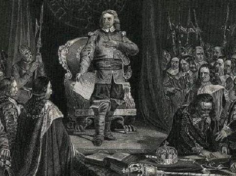 “征服两兰，展开贸易”克伦威尔统治合法化，为*制专**披上合法外衣